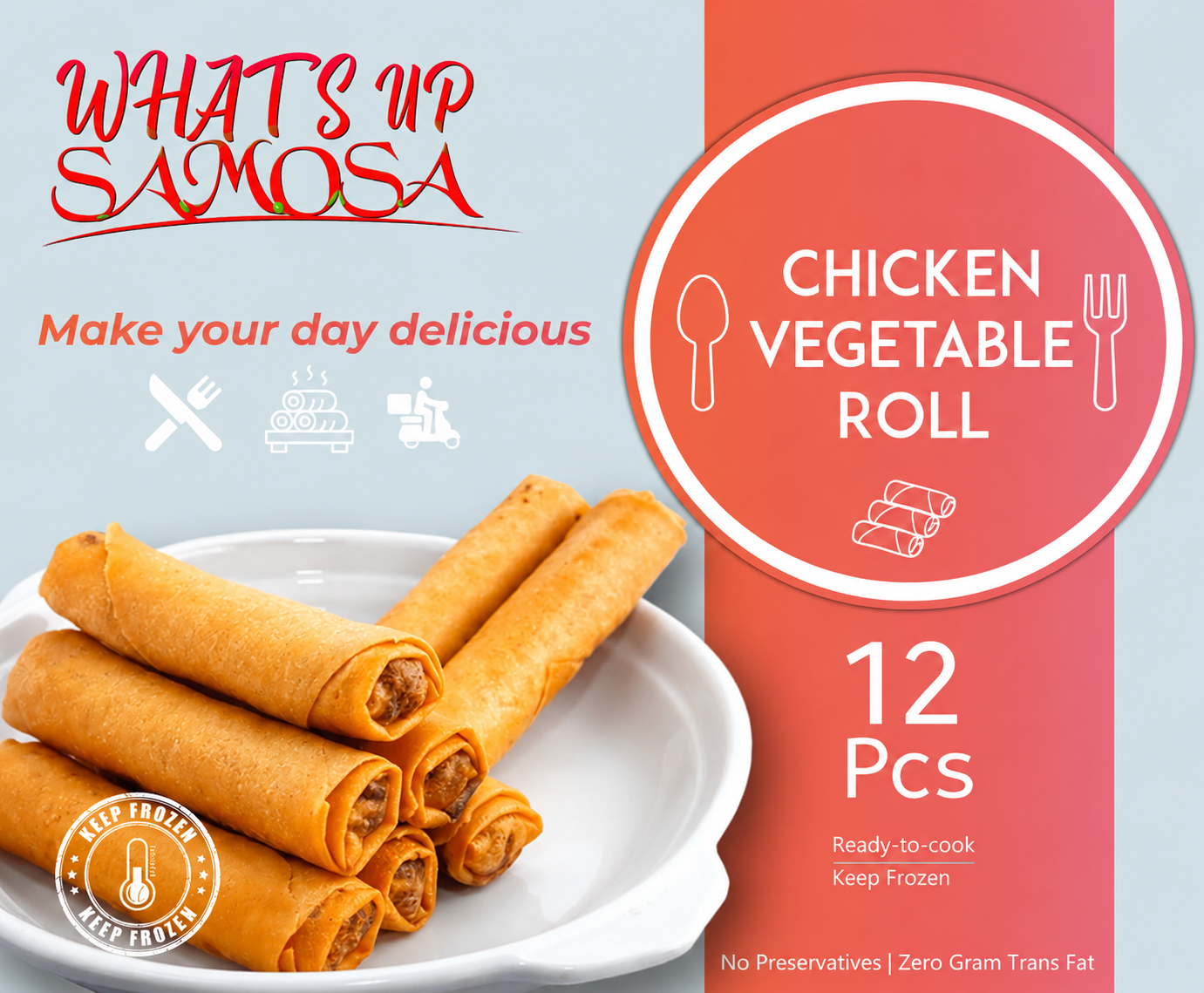 Chicken Vegetable Roll — Pack of 12
