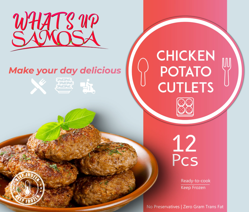 Chicken Potato Cutlets — Pack of 12